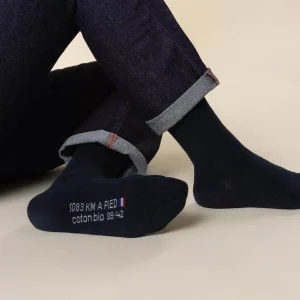 Chaussette bleues marine unisexe 1083